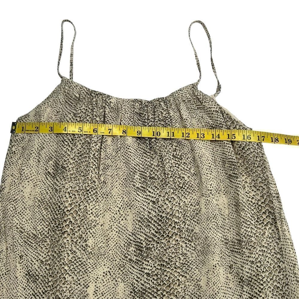 Rails Adora Snake Print Cream Tiered Midi Dress S… - image 6